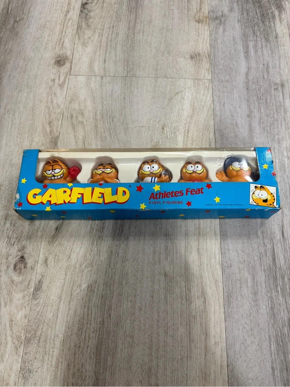 NIB Vintage Dakin 1978 Garfield Athletes Feat Sports Figurine Set